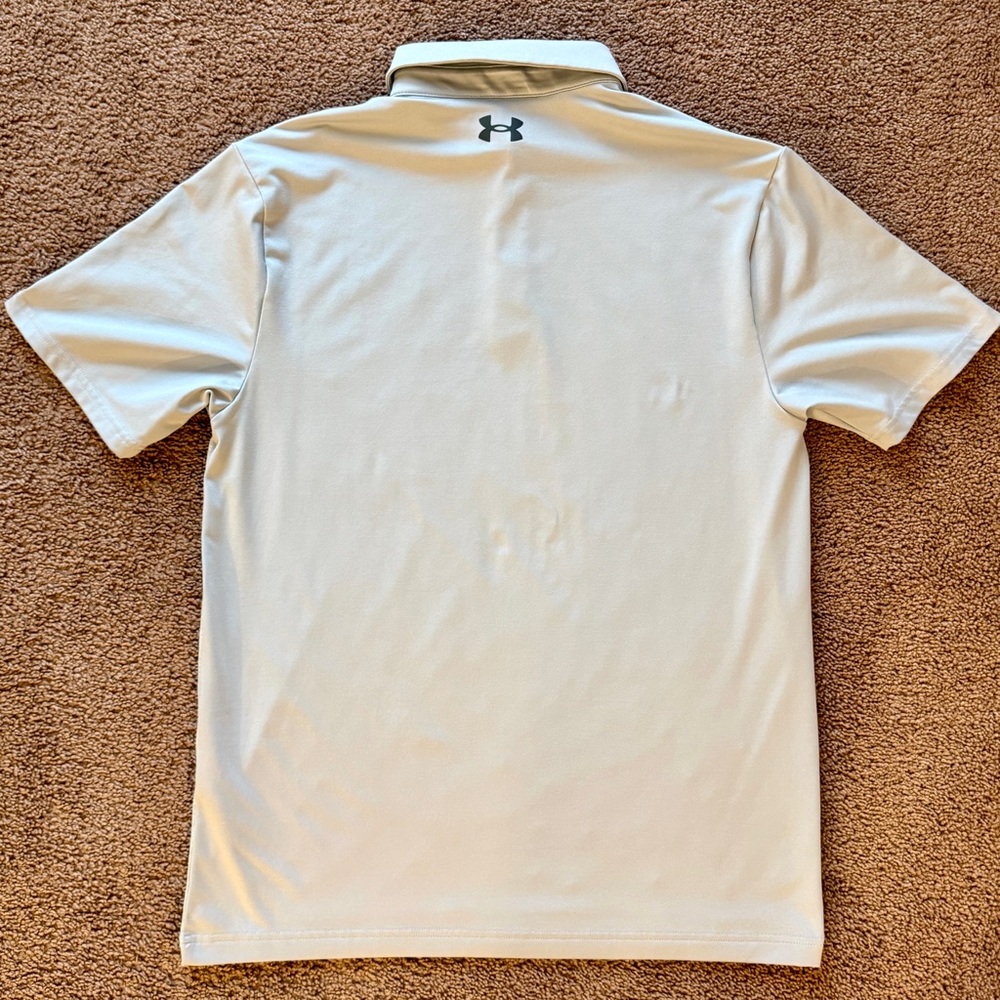 Under Armour Men's Light Gray Polo Shirt - Picture 3 of 5